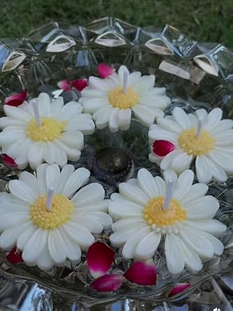 Daisy Flower Candles
