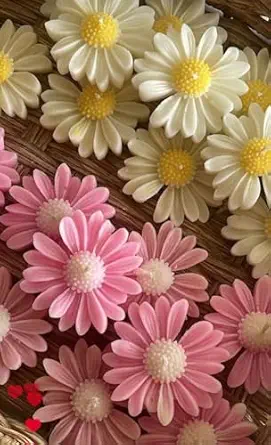 Daisy Flower Candles