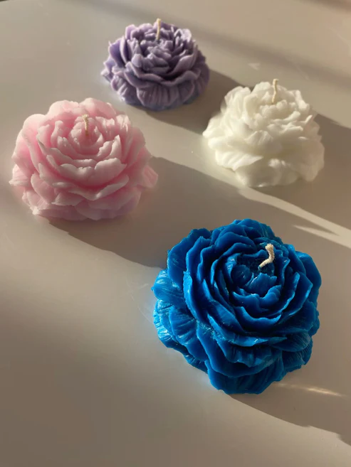 Small Peony Candles