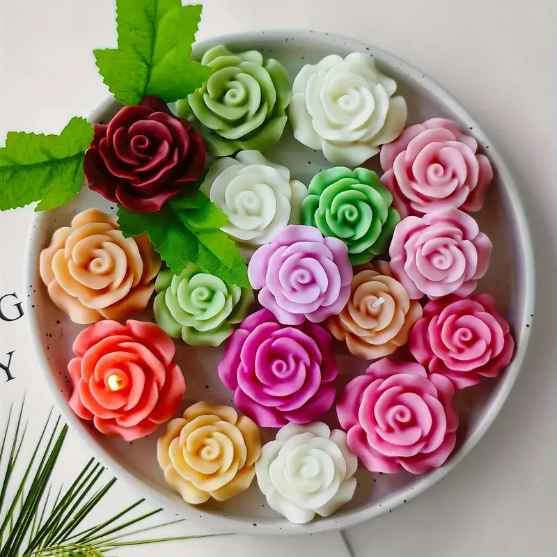 Rose candle