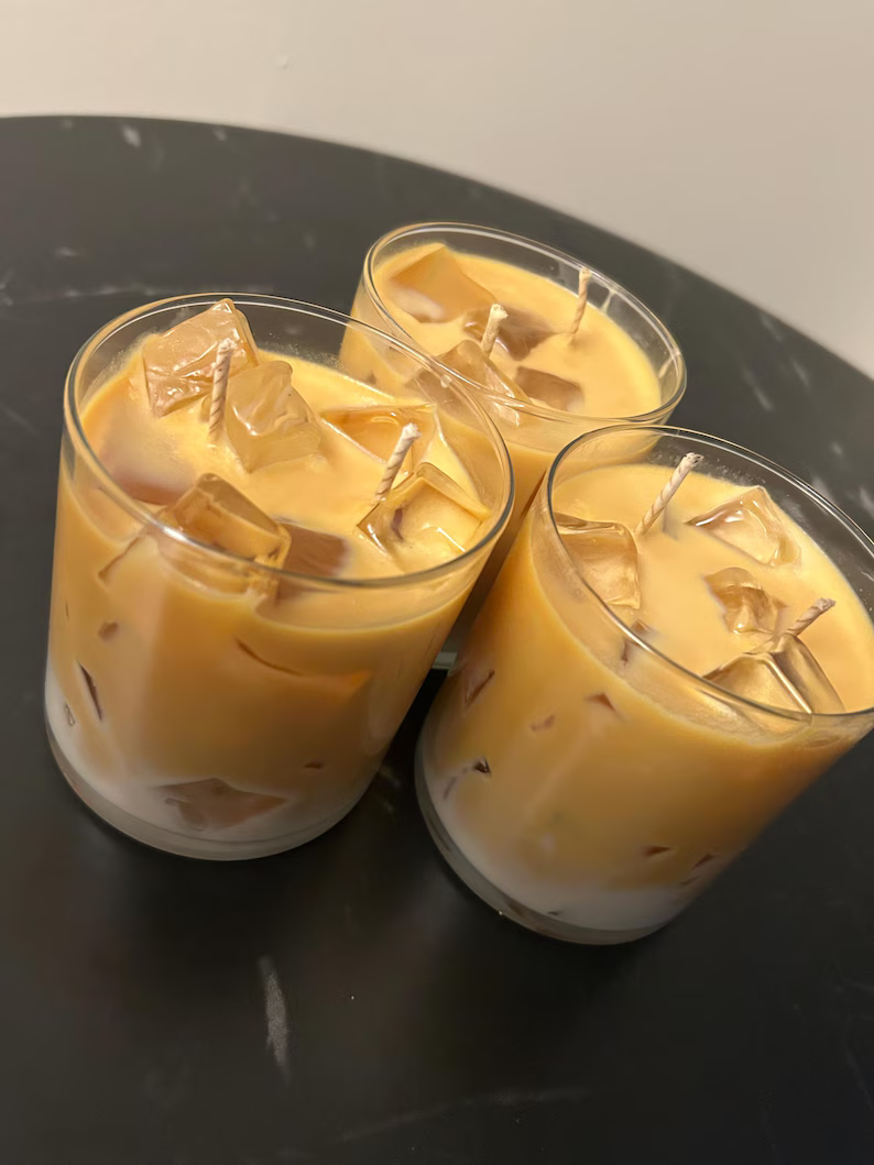 iced latte candle