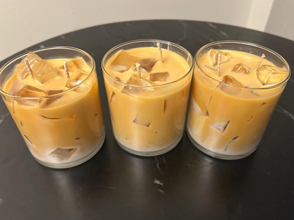 iced latte candle