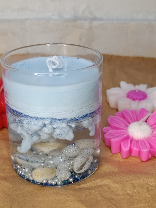 Ocean Water Candle – Large Jar of Coastal Elegance